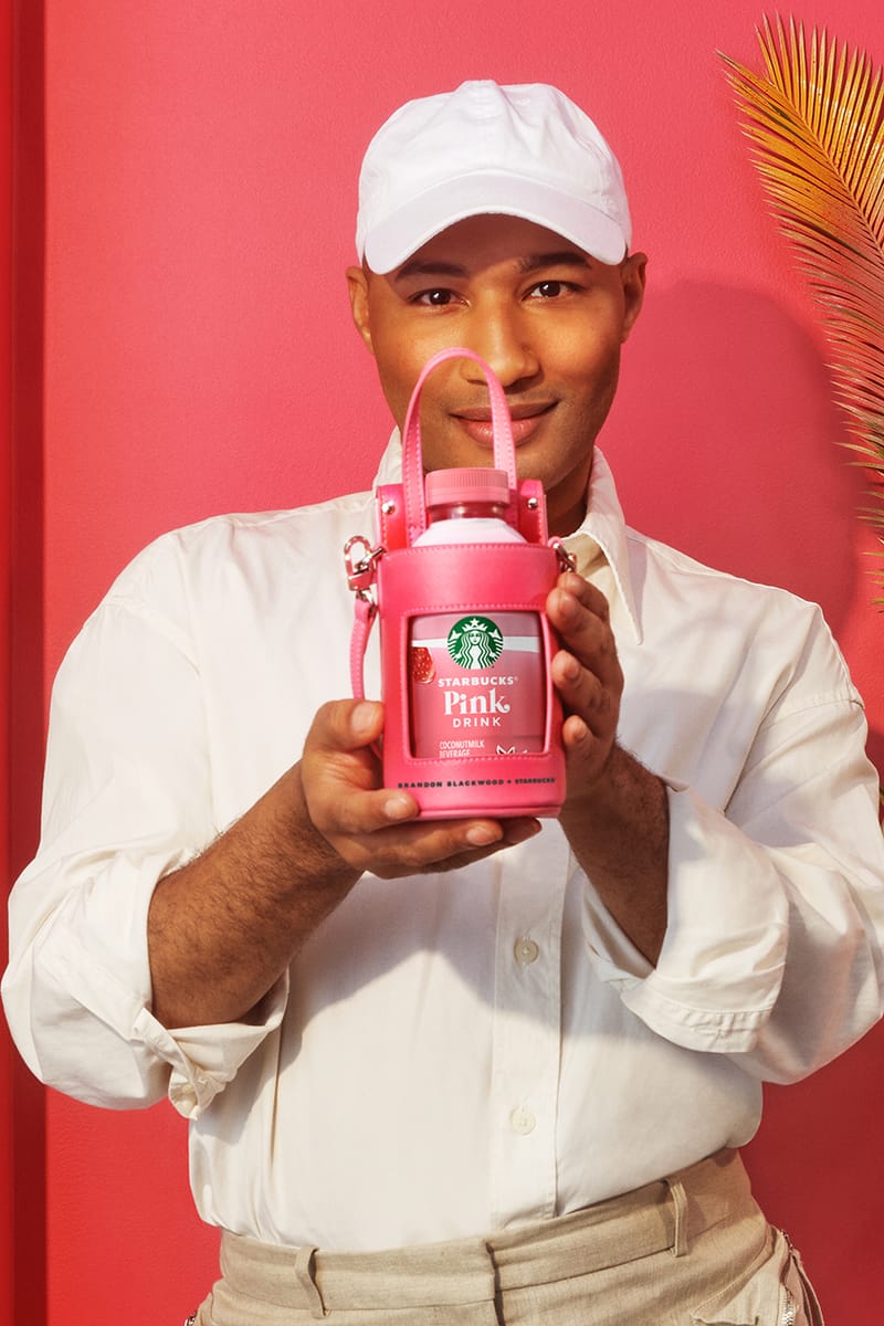 Starbucks x Brandon Blackwood Drop Pink Drink Bags | Hypebae