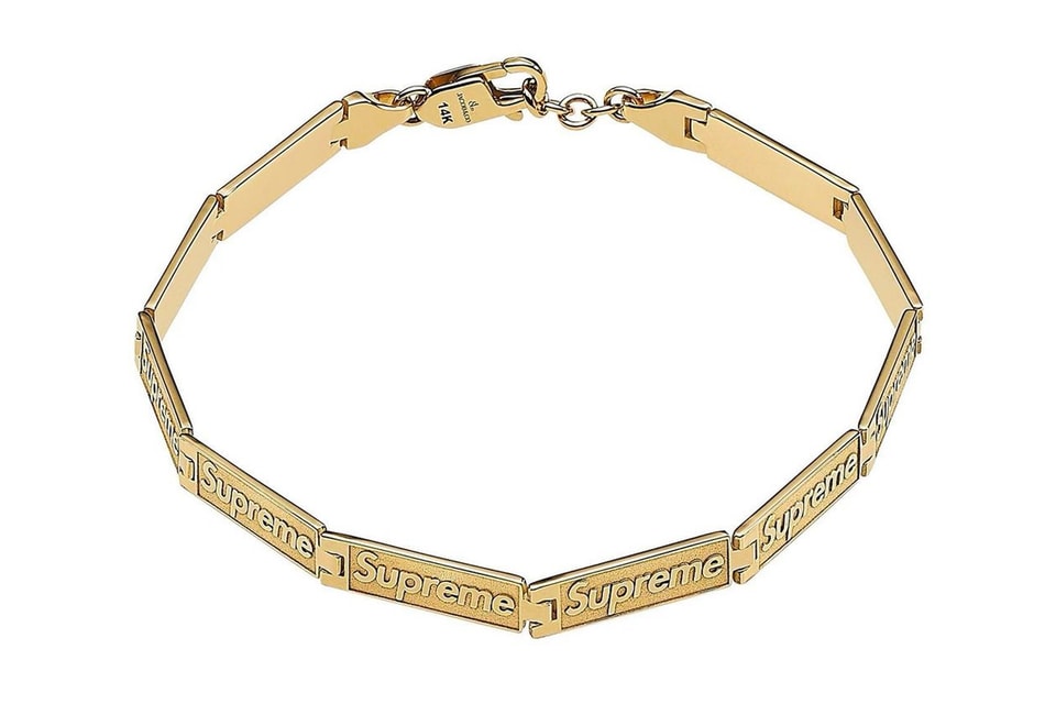 アクセサリー W double Supreme bracelet supreme-jacob-co-engraved-link