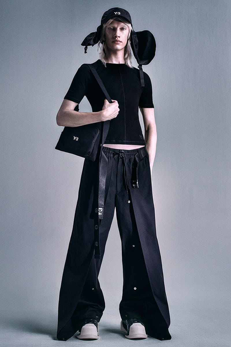 Y-3 YOHJI YAMAMOTO レイヤードサルエルパンツ adidas adidas x Yohji Yamamoto Y-3 SS24 Lookbook | Hypebae