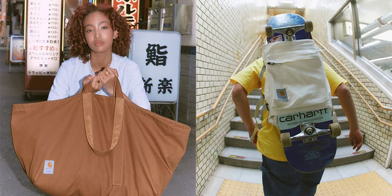 バッグ Carhartt WIP RAMIDUS TOTE BAG Brown L RAMIDUS x Carhartt WIP Unveil Bag Capsule | Hypebae