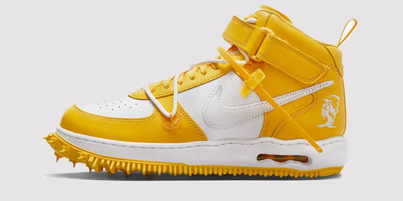 Off-White and Nike's AF1 Mid SP in Varsity Maize | Hypebae
