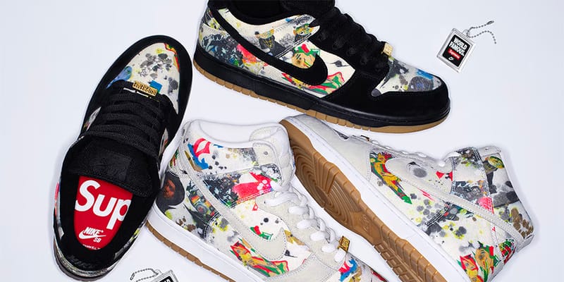 Supreme × NikeSB DunkLow Rammellzee 27.5 Nike SB Dunk Low Supreme Rammellzee – Newking Store