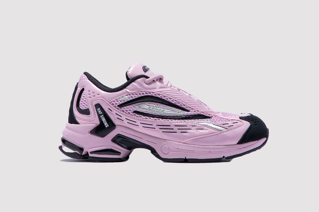 pink and red sneakers