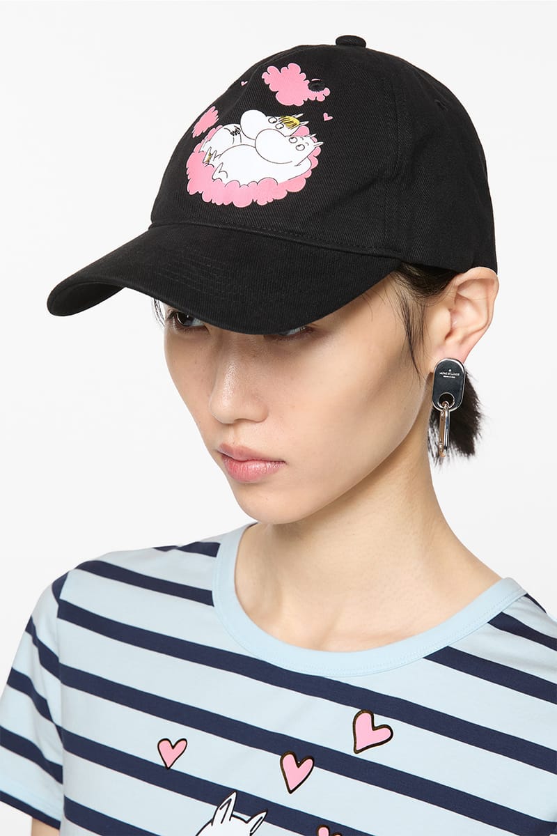 acne アクネ ムーミン　MOOMIN コラボキャップ 黒 新品同様 Acne Studios and Moomin Drop Winter Collab | Hypebae