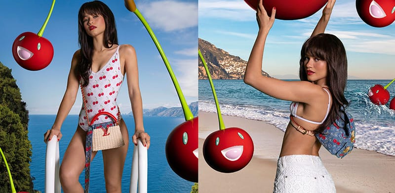 【coquette】LOUIS VUITTONビーチシーンアート Zendaya Stars in Louis Vuitton x Murakami Campaign | Hypebae