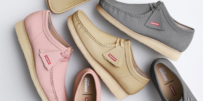 Supreme x Clarks Originals Primavera 2025 Colaboração | Hypebeast