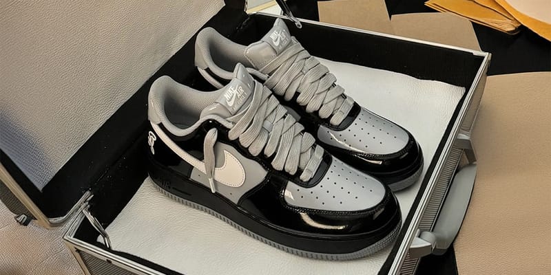 Central Cee × Nike Air Force 1 Low Central Cee x Nike Air Force 1 Low Black/Smoke Grey: primeiras