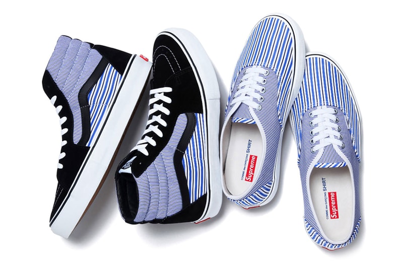 SUPREME×COMME des GARCONS ×VANS 新品未使用品 COMME des GARCONS SHIRT x Supreme x Vans 2012 春夏联名鞋款美、欧
