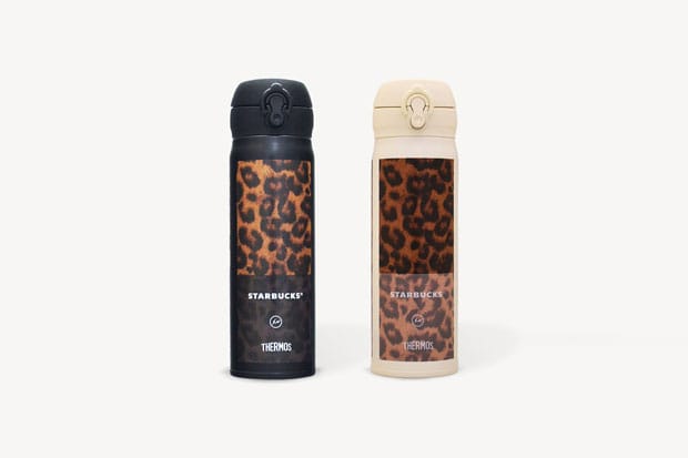 starbucks fragment 原宿b-side店限定タンブラー fragment design x Starbucks B-Side Harajuku 联名别注豹纹保温瓶