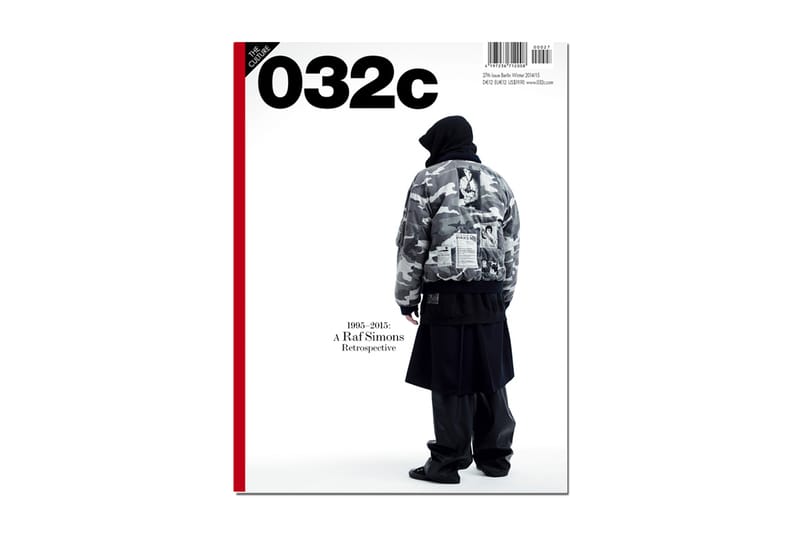 【非売品】<5/11まで>ラフシモンズ 032c タイアップ 2015 ポスター 032C》Raf Simons 主题特刊| Hypebeast