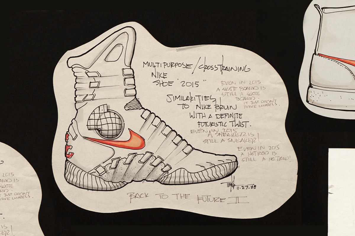 最後倒數－回顧欣賞 Tinker Hatfield 親筆 Nike MAG 設計原稿 | Hypebeast