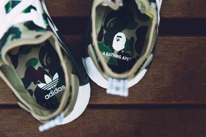 BAPE x adidas Originals NMD R1 Closer Look | Hypebeast
