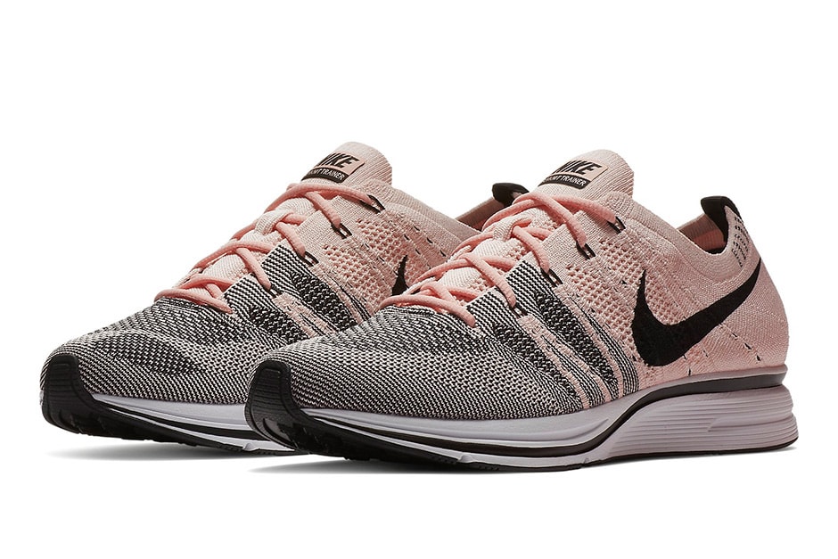 pale grey flyknit trainer