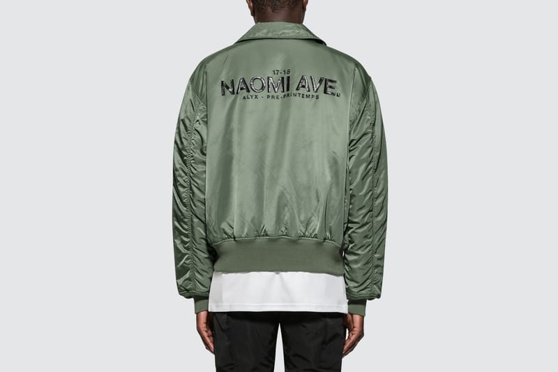 ALYX x Alpha Industries「Naomi Ave」联名Bomber Jacket 正式上架