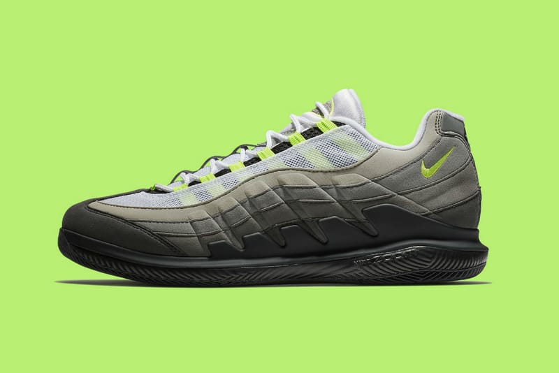 Roger Federer 新款鞋作NikeCourt Vapor RF X Air Max 95「Neon」配色