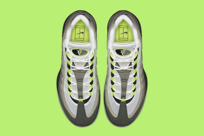 Roger Federer 新款鞋作NikeCourt Vapor RF X Air Max 95「Neon」配色