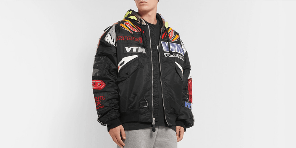 Vtm Racing Jacket Vetements x Alpha Industries 联名飞行员夹克上架 | Hypebeast