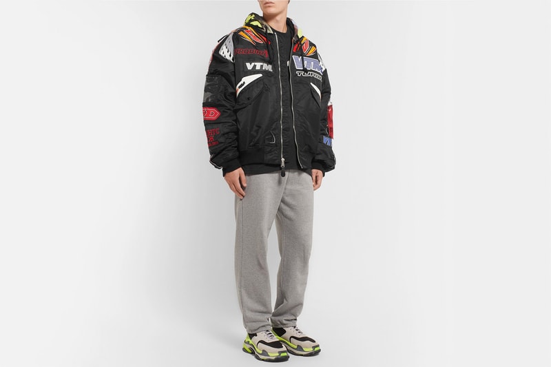 Vtm Racing Jacket Vetements x Alpha Industries 联名飞行员夹克上架 | Hypebeast