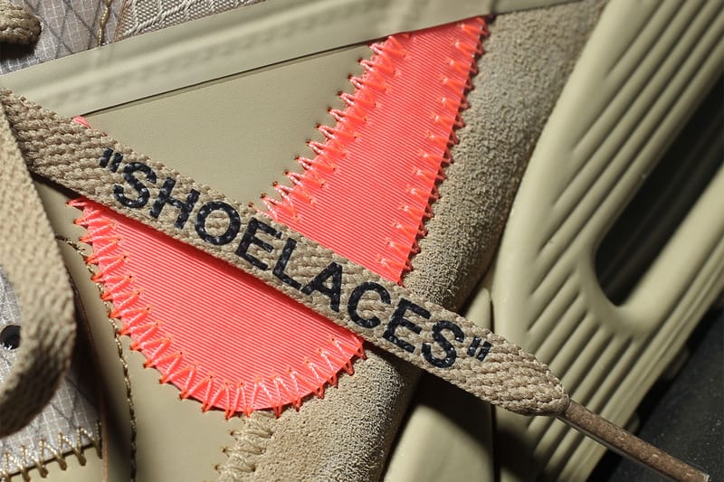 Off-White™ x Nike 全新联名Air Max 90「Desert Ore」更多谍照曝光