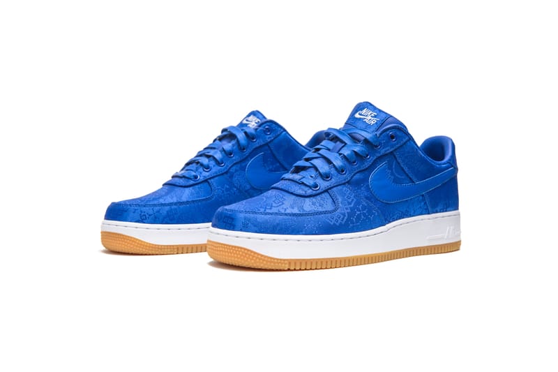 込 風呂敷付 新品 国内正規 CLOT NIKE AIR FORCE 1 陳冠希 经典再现− CLOT x Nike Air Force 1 全新联乘「蓝丝绸」鞋款正式登场