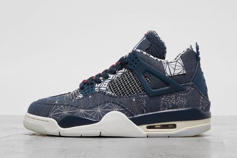 率先一览Air Jordan 4 全新刺子绣别注配色「Sashiko」 | Hypebeast