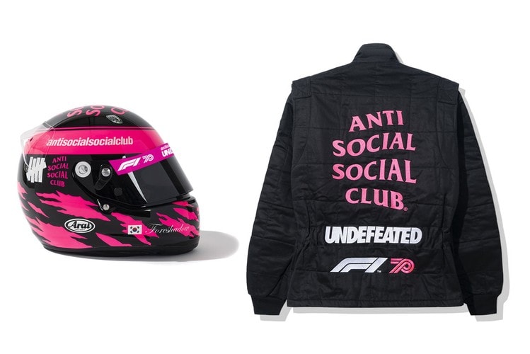 Anti Social Social Club x UNDEFEATED x Formula 1 全新联乘系列正式发布 | Hypebeast