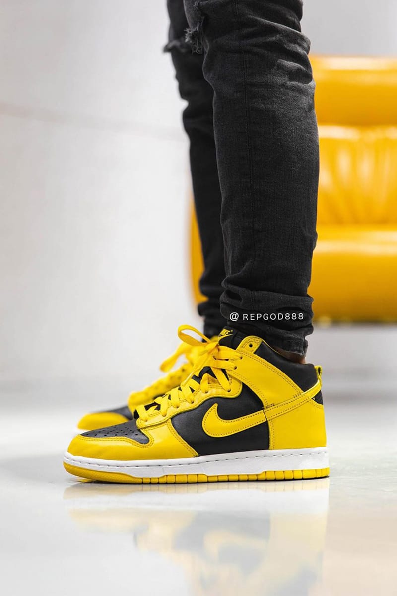 率先预览Nike Dunk High SP 最新配色「Varsity Maize」实著图辑| Hypebeast