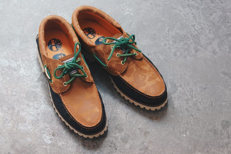 率先近赏BAPE® x Timberland 3-Eye Lug Handsewn 联名鞋款| Hypebeast