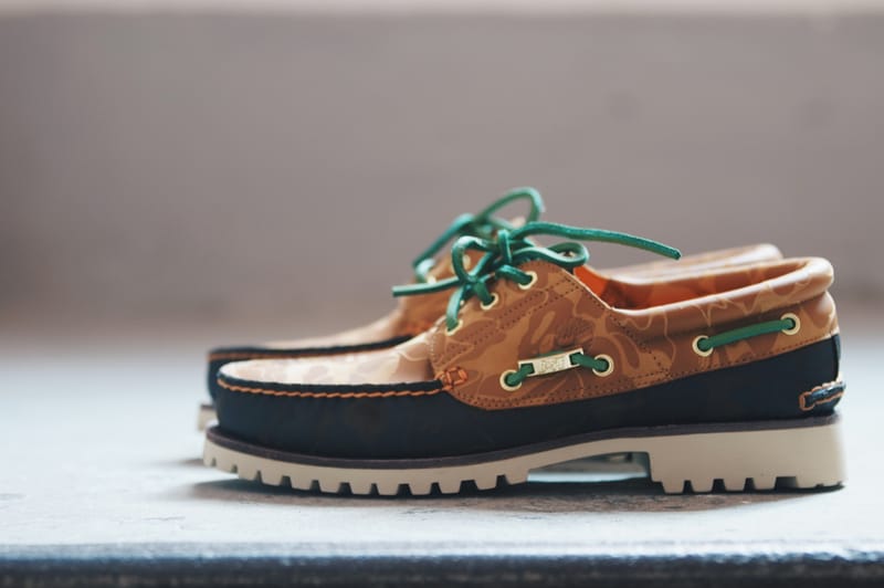率先近赏BAPE® x Timberland 3-Eye Lug Handsewn 联名鞋款| Hypebeast