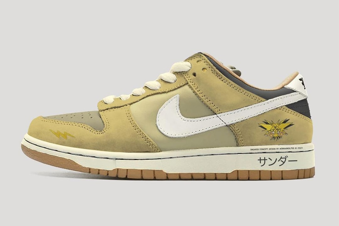 设计师打造 Nike SB Dunk Low「闪电鸟 Zapdos」全新 Pokémon 定制配色 | Hypebeast
