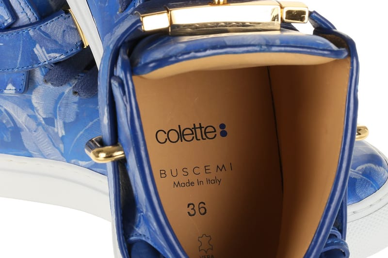 Buscemi x colette 100MM Blue Palm Hypebeast