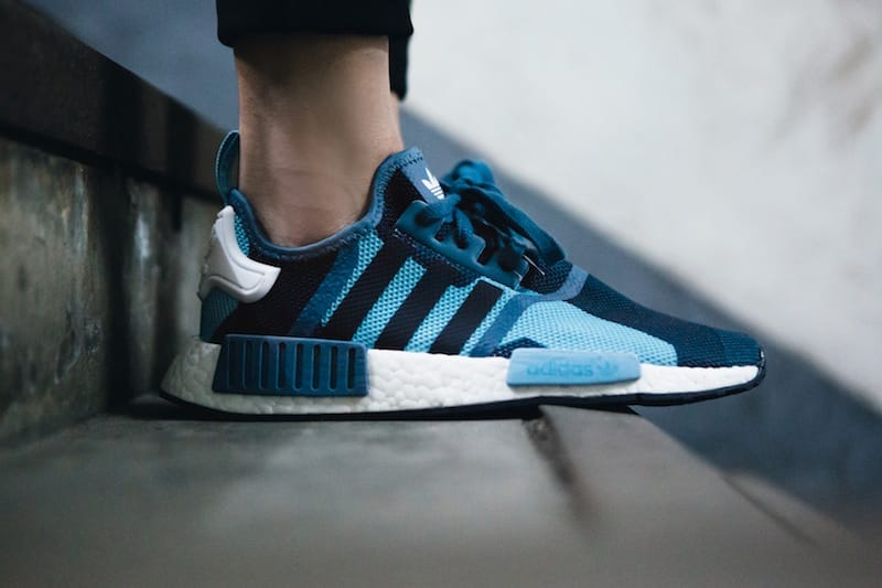 Adidas nmd 2025 geometric camo blue