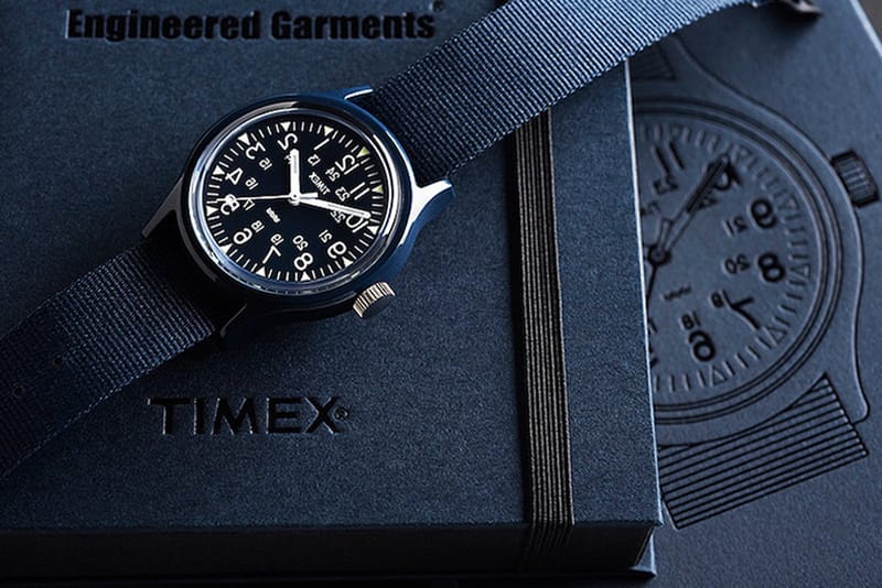 Timex x Engineered Garments 聯名Camper 腕錶| Hypebeast