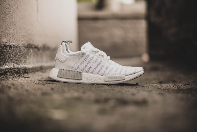 Adidas nmd white on sale out