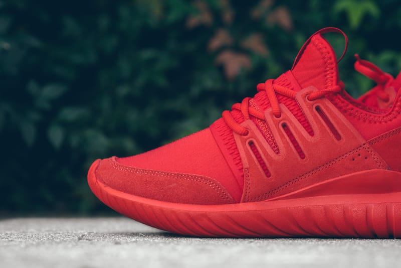 Adidas tubular shop radial all red