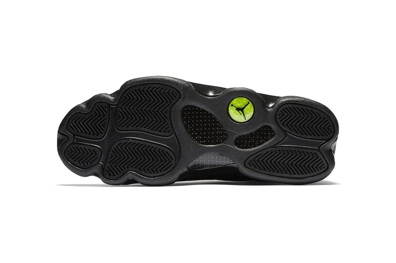 jordan 13 black cat on feet