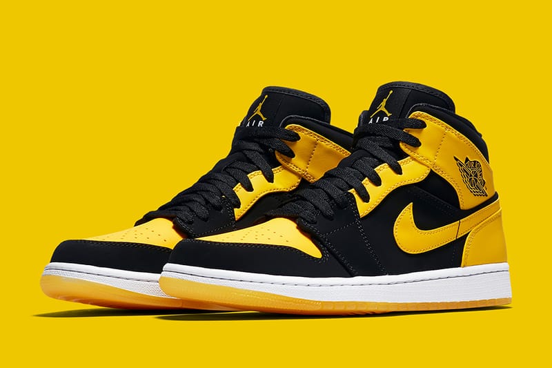 Air Jordan 1 Mid 將復刻「New Love」黑黃配色| Hypebeast