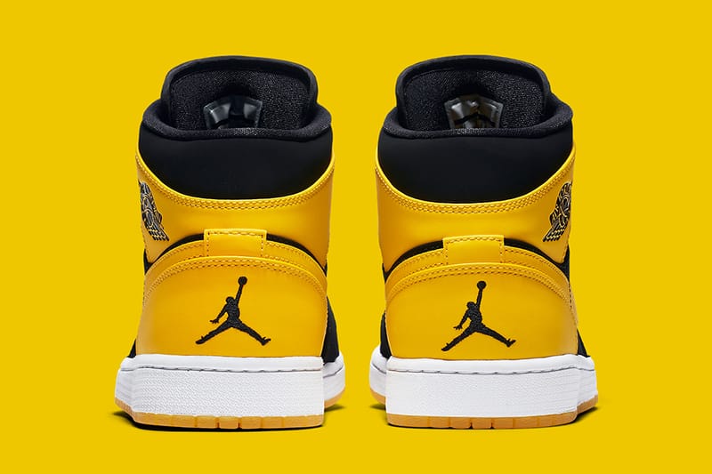 Air Jordan 1 Mid 將復刻「New Love」黑黃配色| Hypebeast