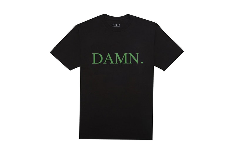 TDE 為 Kendrick Lamar 新專輯《DAMN》打造紀念 T-shirt | Hypebeast