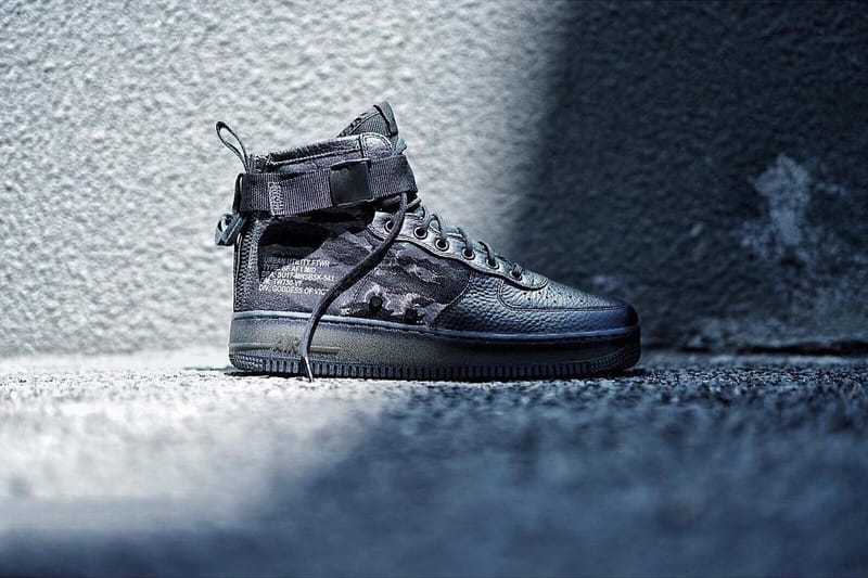 Nike sf air force 1 mid hot sale tiger camo