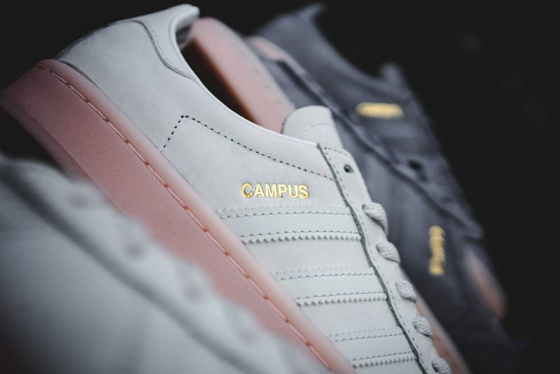 Adidas campus hot sale pink sole