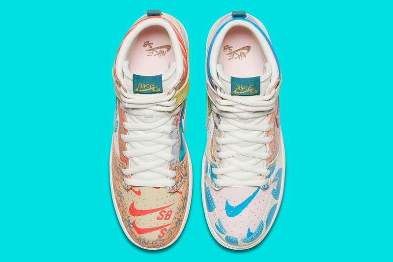 nike dunk high by you multi