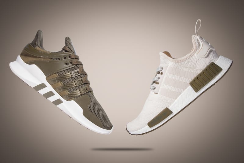 Adidas nmd chalk and sale olive