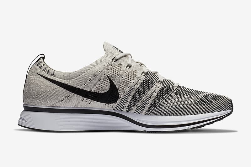 pale grey flyknit trainer