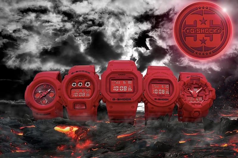 35 周年別注！G-Shock 全紅「Red Out」系列即將登場！ | Hypebeast