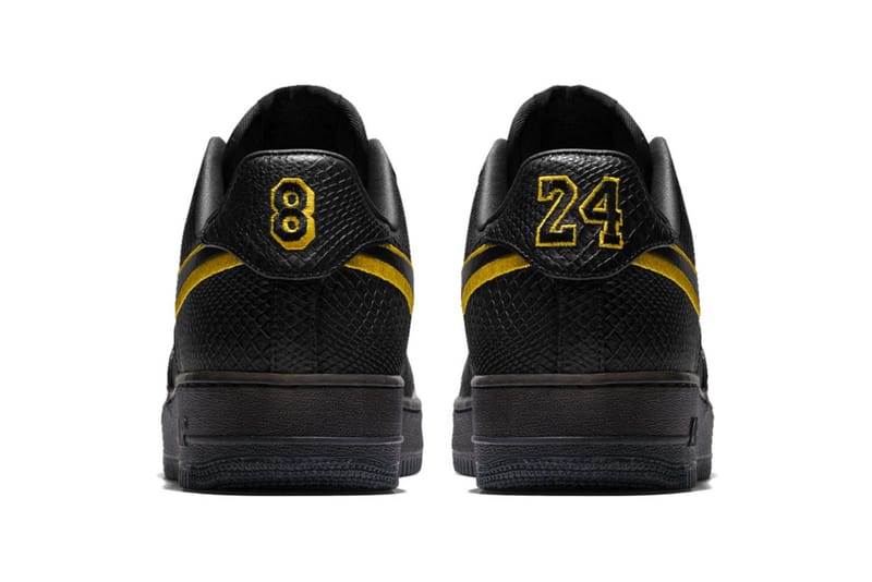 Nike 為Kobe Bryant 球衣退役儀式打造特別版Air Force 1 及T-Shirt