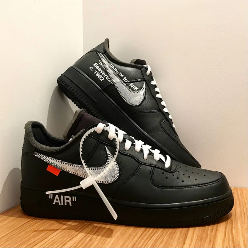 Off White X Nike Air Force 1 Hypebeast   Off White Air Force 1 In Black Labeled Virgil MoMA 02 