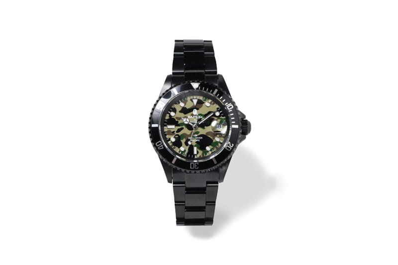 BAPE 全新「1ST CAMO」迷彩系列BAPEX TYPE-1 腕錶登場| Hypebeast