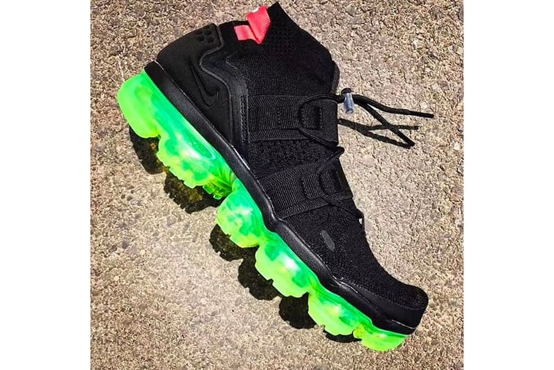 nike vapormax neon green