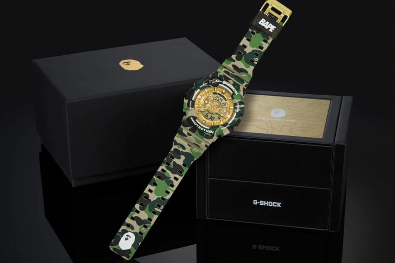 A BATHING APE® x G-SHOCK 25 週年聯乘系列台灣發售情報| Hypebeast